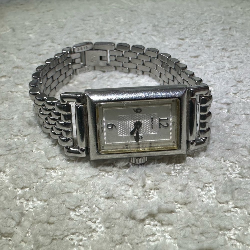 Coach Silver Rectangular Women's Watch - image 7